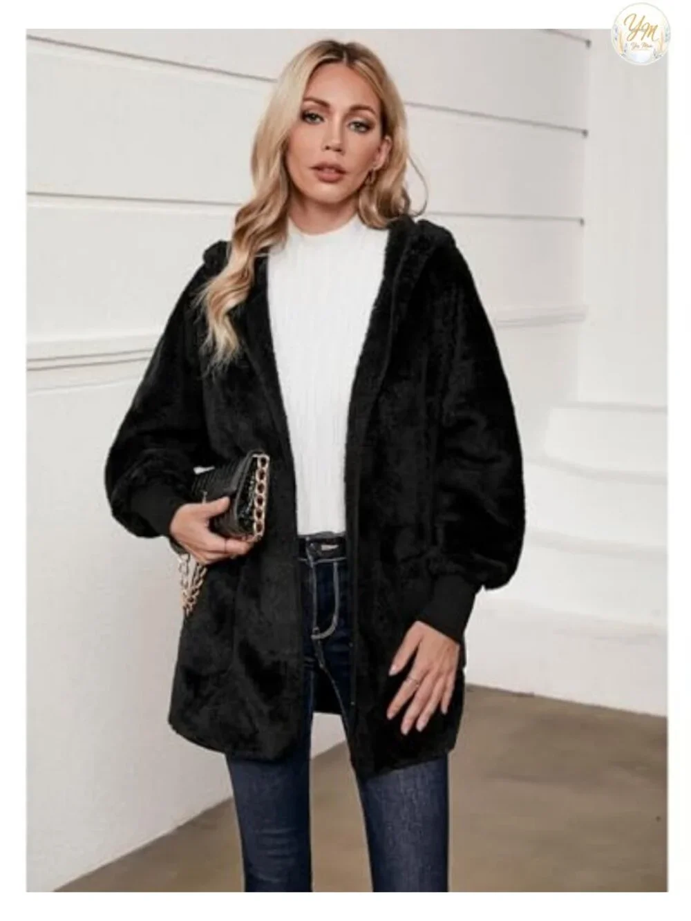 Women's Fleece Hooded Lounge Cardigan | Size XS-XXL | Cozy Winter